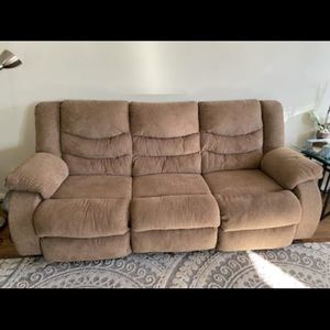 Reclining Couch in Mocha